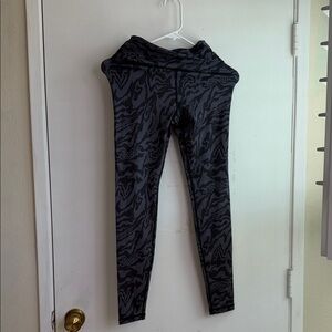 High-Rise Black Patterned Leggings